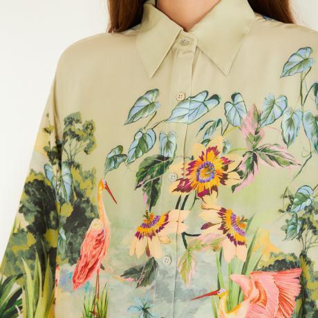 Camisa Estampada Lago De Cor Camisa Estampada Lago De Cor