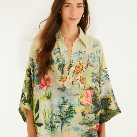 Camisa Estampada Lago De Cor Camisa Estampada Lago De Cor
