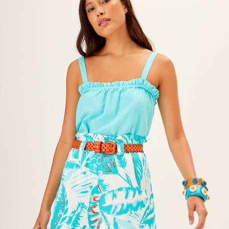 Blusa Alca Babado Decote