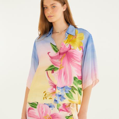 Camisa Estampada Floral Lena