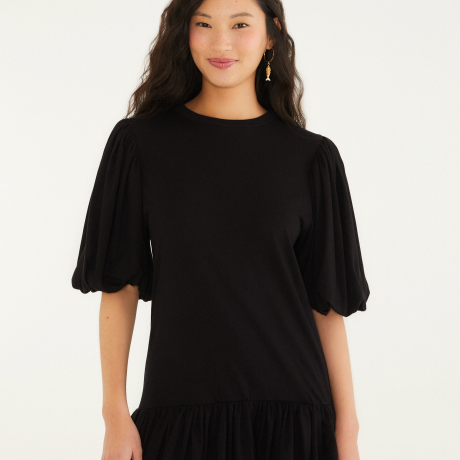 Vestido Cropped Recorte Cintura