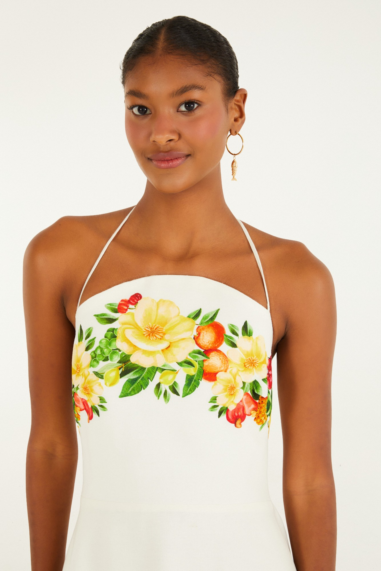 Vestido Longo Estampado Floral Picnic Vestido Longo Estampado Floral Picnic