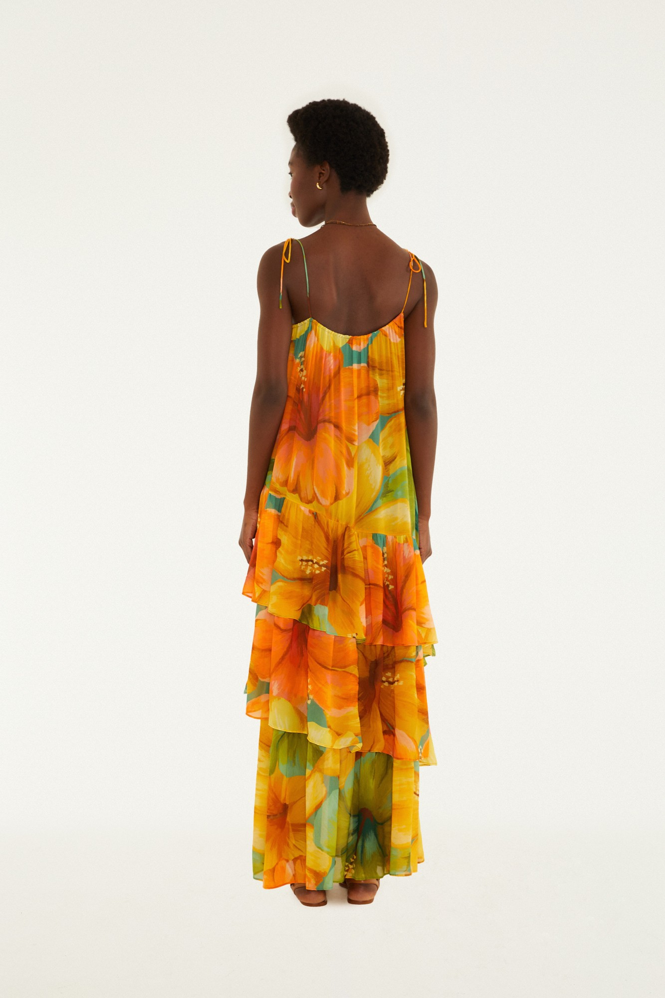 Vestido Longo Estampado Thalia